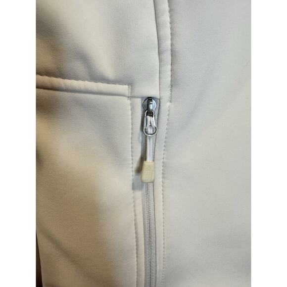 The North Face Jacket Women’s Off-White Size Medium Full Zip, Zippered Pockets - Picture 8 of 16